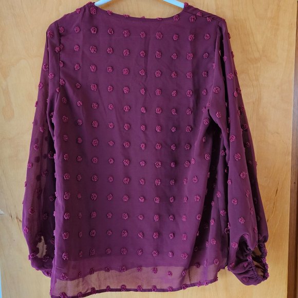 V Neck Blouse Size M - Picture 2 of 2